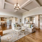 Wide open floor plan of new home
