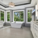 Freestanding bathtub with amazing trim and detail